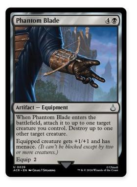 牌客窝 万智牌 幻影之刃 Phantom Blade 银 黑色