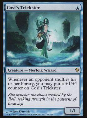 牌客窝 万智牌 寇希诈术师 Cosi's Trickster 金 蓝色