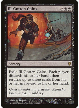 牌客窝 万智牌 不当之利 Ill-Gotten Gains 金  黑