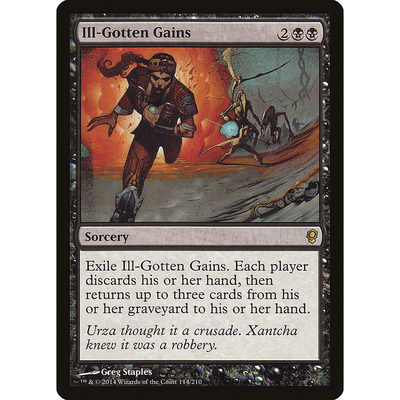 牌客窝 万智牌 不当之利 Ill-Gotten Gains 金  黑