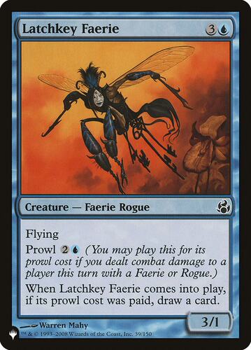 牌客窝 万智牌 飞钥仙灵  Latchkey Faerie 银 蓝