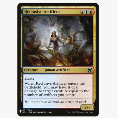 牌客窝 万智牌 隐居神器师 Reclusive Artificer 银 多色