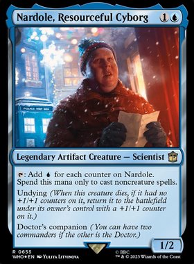 君的牌窝 万智牌 神秘博士WHO Nardole, Resourceful Cyborg 金蓝