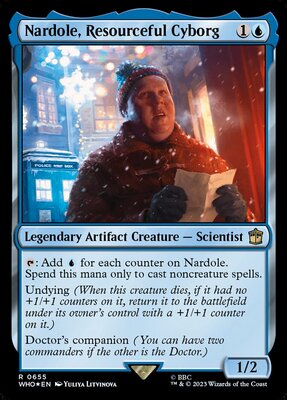 君的牌窝 万智牌 神秘博士WHO Nardole, Resourceful Cyborg 金蓝