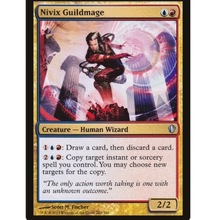 牌客窝 万智牌  尼米斯公会法师 Nivix Guildmage 银 多色