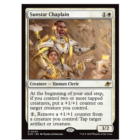 牌客窝 万智牌 辉星连教士  Sunstar Chaplain 金 白