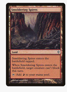 牌客窝 万智牌 闷烧尖峰 Smoldering Spires 铁 地
