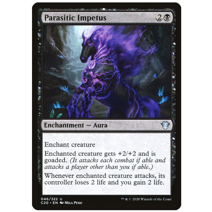 牌客窝 万智牌 寄生促动  Parasitic Impetus  银  黑