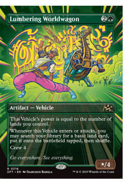 牌客窝 万智牌 伐木载世机 Lumbering Worldwagon 金 绿