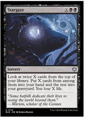 牌客窝 万智牌  瞪视星空 Stargaze  银  黑