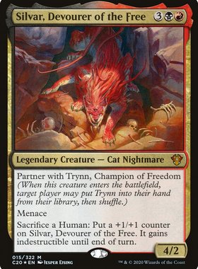 万智牌 无拘吞噬兽席尔瓦 Silvar, Devourer of the Free 秘稀 多