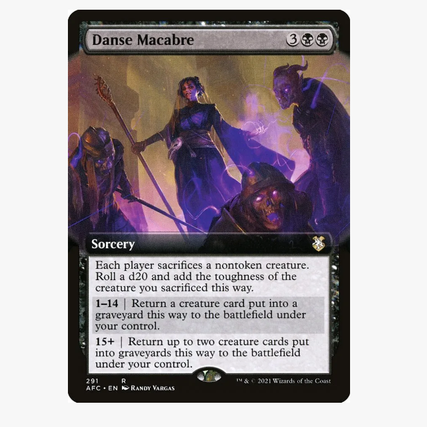 牌客窝 万智牌 骷髅之舞 Danse Macabre 金 黑