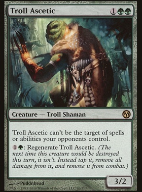 牌客窝 万智牌  巨魔苦修士  Troll Ascetic  金 绿色