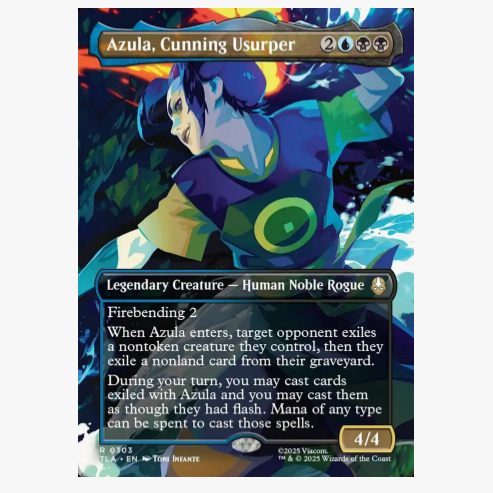 牌客窝 万智牌 狡黠逆女阿祖拉 Azula, Cunning Usurper 金 多色