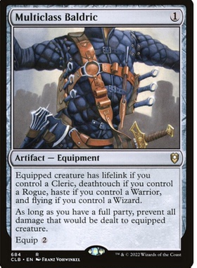 牌客窝 万智牌  多用途肩带 Multiclass Baldric 金 神器