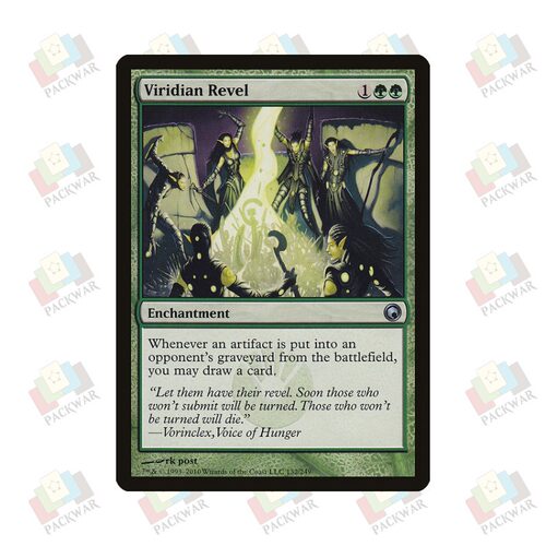 牌客窝 万智牌 暗碧族欢宴 Viridian Revel 银 绿 闪