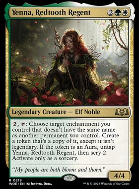 牌客窝 万智牌 赤牙砦摄政叶娜 Yenna,Redtooth Regent 金 多色