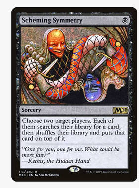 牌客窝 万智牌 阴谋成对 Scheming Symmetry 金 黑
