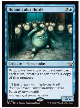 牌客窝 万智牌 造妖大群 Homunculus Horde 金 蓝