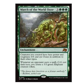 牌客窝 万智牌 流浆行进 March of the World Ooze 秘稀 绿 扩画