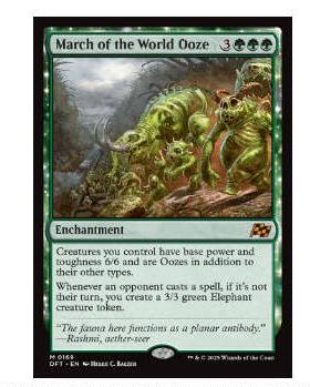 牌客窝 万智牌 流浆行进 March of the World Ooze 秘稀 绿 扩画