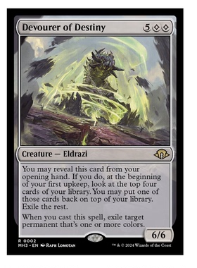 牌客窝 万智牌 命运吞噬体 Devourer of Destiny 金 无色 闪