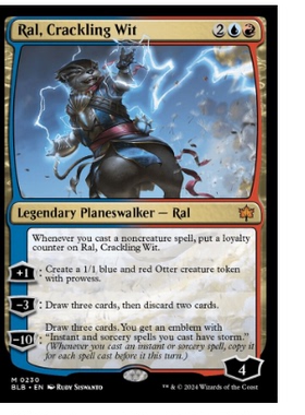 牌客窝 万智牌  震天急智拉尔  Ral, Crackling Wit 秘稀 多色 闪