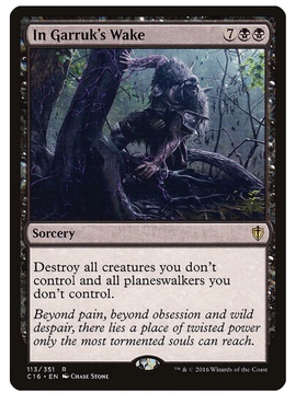 牌客窝 万智牌  贾路开道  In Garruk's Wake 金 黑 闪