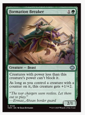 牌客窝 万智牌 破阵野兽 Formation Breaker 银 绿