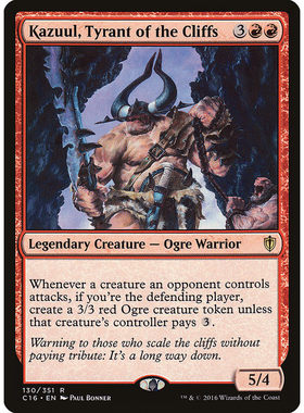 牌客窝 万智牌 山崖暴君克卒 Kazuul, Tyrant of the Cliffs 金红