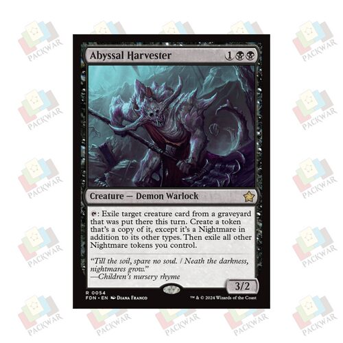 牌客窝 万智牌 深渊索命魔 Abyssal Harvester 金  黑色