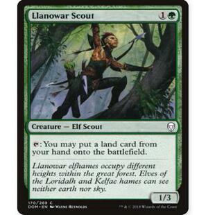 万智牌 银 罗堰斥候 Scout 绿 Llanowar 牌客窝