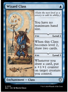 牌客窝 万智牌 职业：法师 Wizard Class 银 蓝色