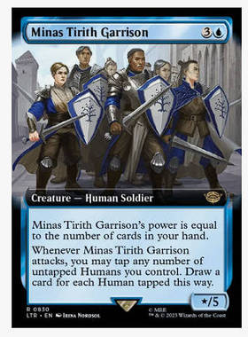 牌客窝 万智牌 米那斯提力斯驻防团 Minas Tirith Garrison 金 蓝