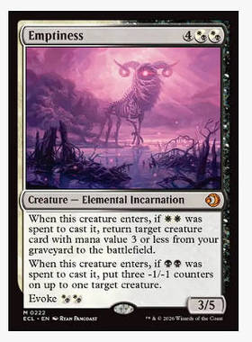 牌客窝 万智牌 空虚 Emptiness  秘稀 多色