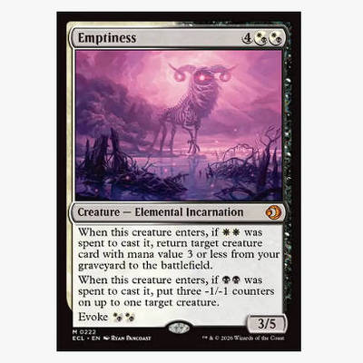 牌客窝 万智牌 空虚 Emptiness  秘稀 多色