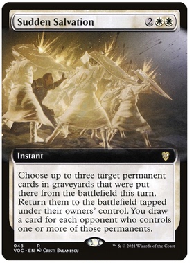 牌客窝 万智牌  突获救助  Sudden Salvation  金  白