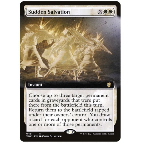 牌客窝 万智牌  突获救助  Sudden Salvation  金  白