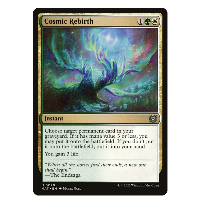 牌客窝 万智牌   寰宇新生 Cosmic Rebirth 银 多 闪