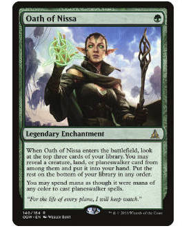 牌客窝 万智牌 妮莎的誓约 Oath of Nissa 金 绿 闪