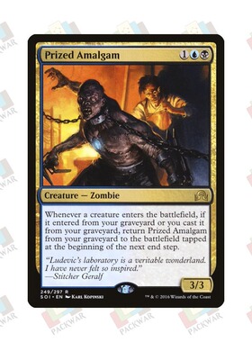 牌客窝 万智牌 珍奇拼合怪 Prized Amalgam  金 多色 闪