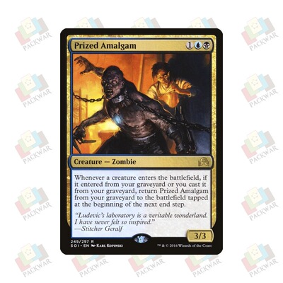 牌客窝 万智牌 珍奇拼合怪 Prized Amalgam  金 多色 闪