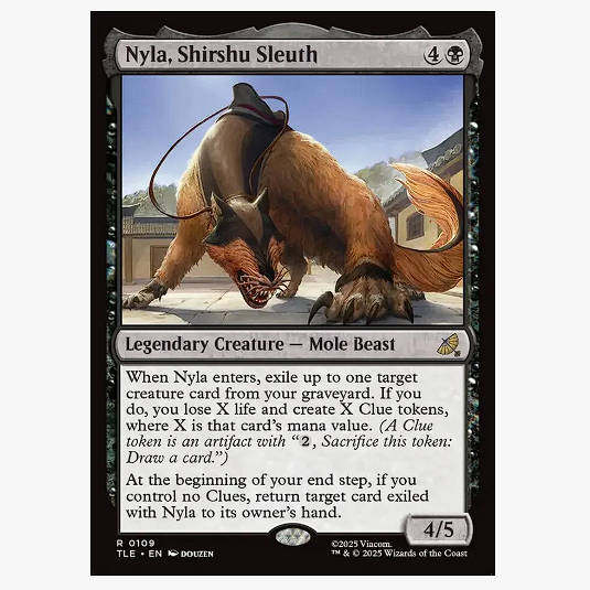 牌客窝 万智牌 麝鼠侦员奈拉 Nyla, Shirshu Sleuth 金 黑 闪