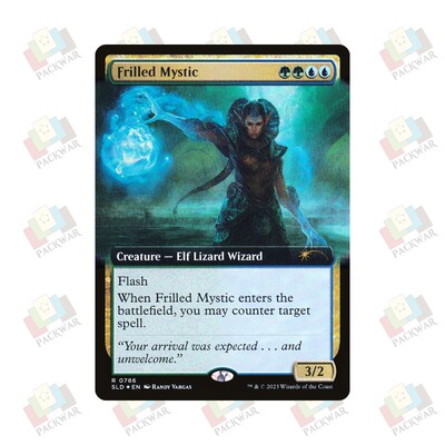 牌客窝 万智牌  褶领秘教徒 Frilled Mystic  银 多色