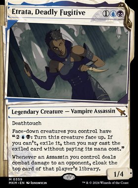 牌客窝 万智牌 夺命逃犯艾庄塔 Etrata, Deadly Fugitive 秘稀 多