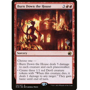 牌客窝 万智牌 焚毁房屋 Burn Down the House 金 红