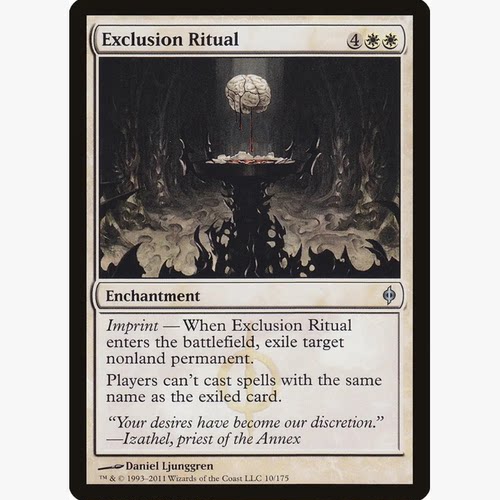 牌客窝 万智牌  拒斥祭礼 Exclusion Ritual 银 白色