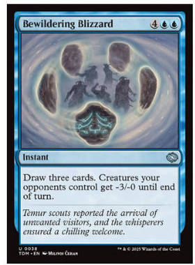 牌客窝 万智牌  撼心暴雪 Bewildering Blizzard 银 蓝 闪