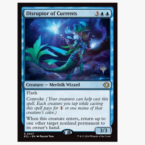 牌客窝 万智牌  扰流师 Disruptor of Currents 金 蓝