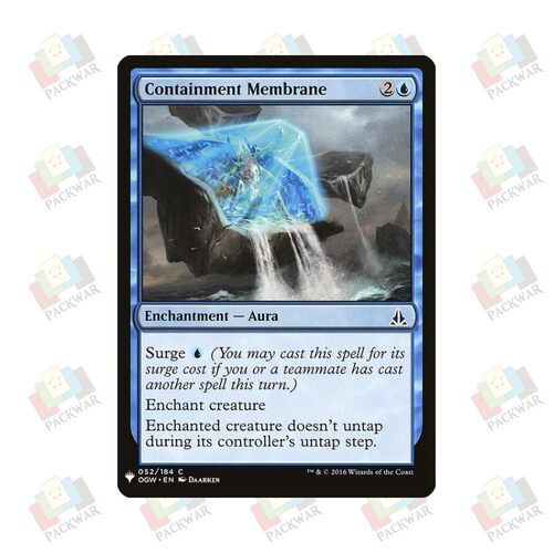 牌客窝 万智牌 隔离薄膜 Containment Membrane 铁 蓝 闪